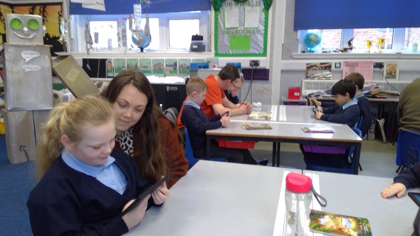 Image of Reading with Our Adults in Year 3